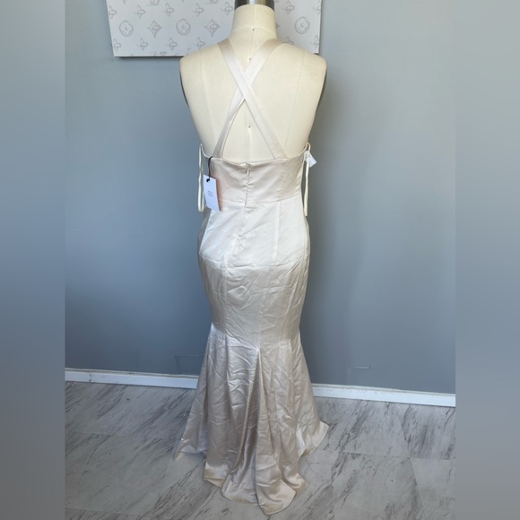 Fame and partners - CHAMPAGNE maxi mermaid dress - Picture 2 of 5